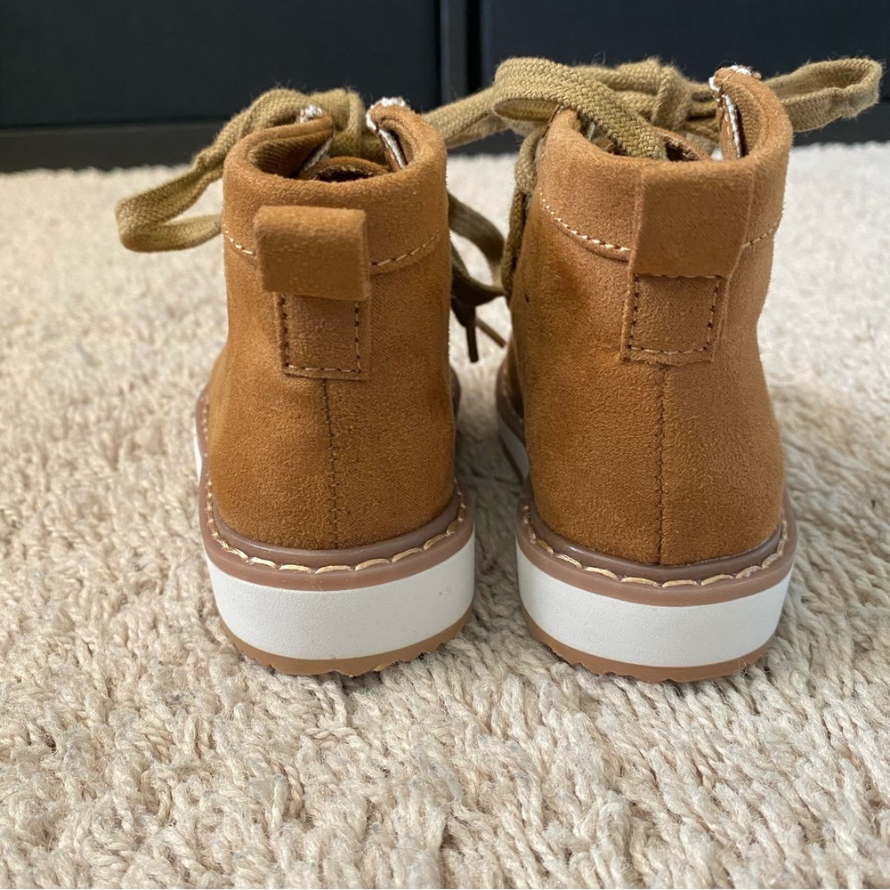 Toddler Moc Toe Boots, Cognac, Size 5 - Picture 7 of 11